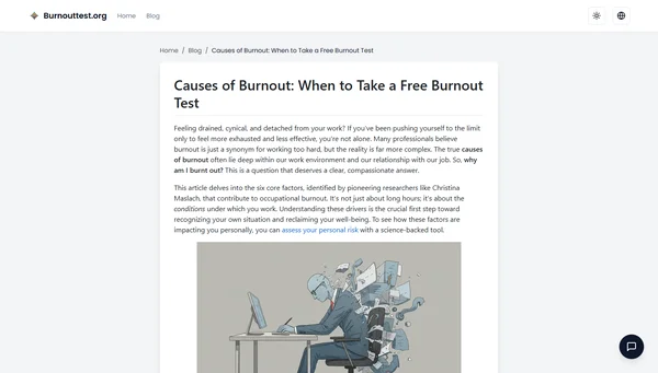 Causes of Burnout: When to Take a Free Burnout Test