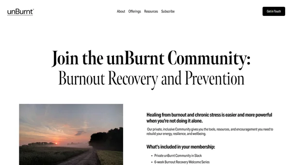 The unBurnt Community