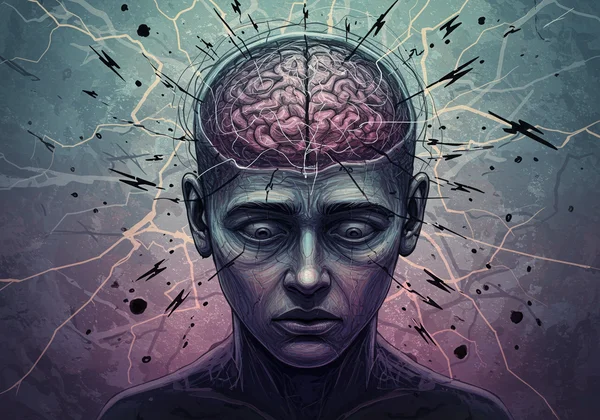 Person feeling overwhelmed by ADHD burnout, energy drained.