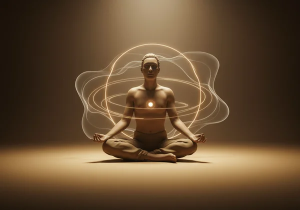 Someone meditating to cultivate mindfulness and resilience